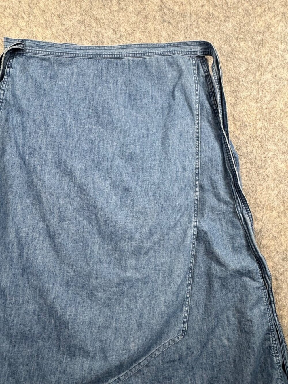 Gap 1969 Denim Wrap Skirt Sz XL Knee Length Pockets - Picture 11 of 12